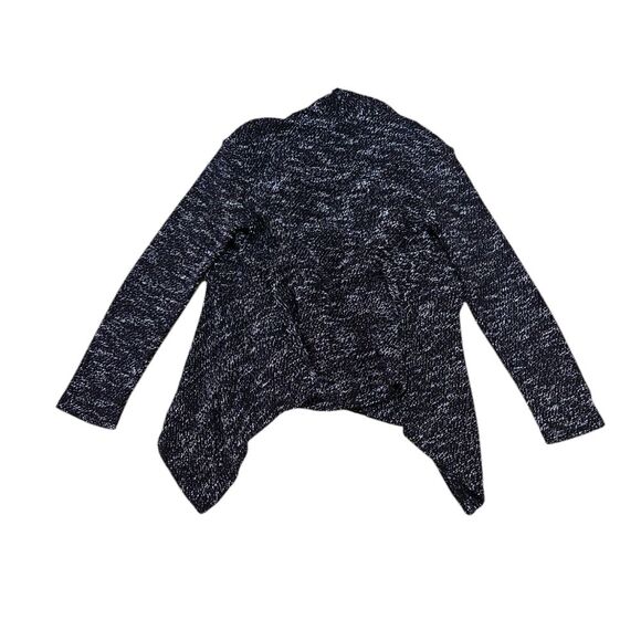 BNCI by Blanc Noir Women's grey open cardigan asymmetrical size S casual preppy - Picture 3 of 10